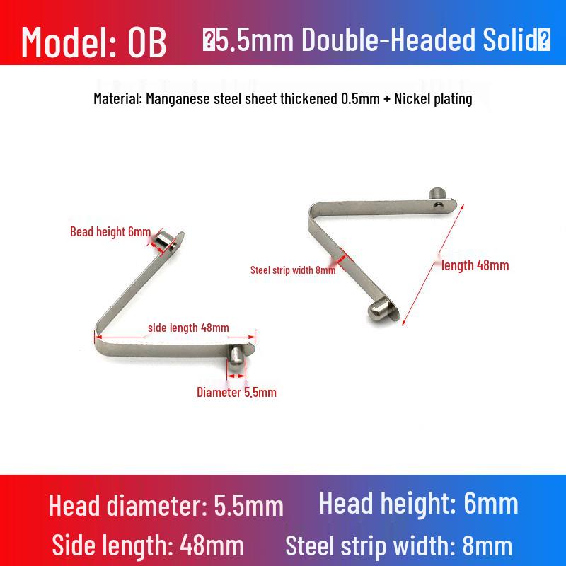 V-Shaped Spring Clip Buckle for Telescopic Tube and Tent Stroller Positioning