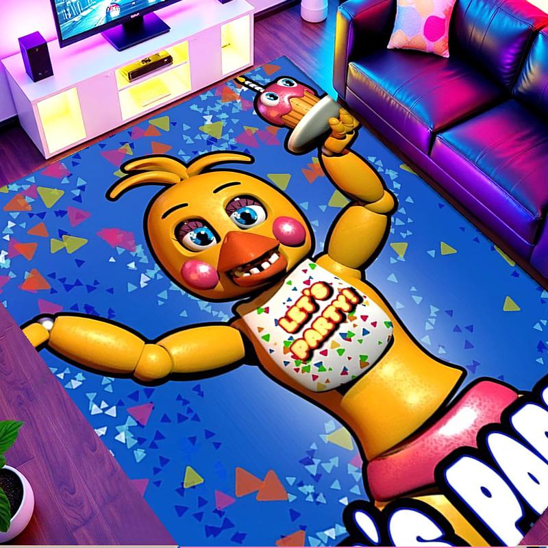 Five Nights at Freddy's Druckteppich, Waschbarer Bodenteppich, Für Eingangsbereich Schlafsaal Waschküche Büro Arbeitszimmer, Heimdekoration Geburtstag Weihnachtsgeschenk