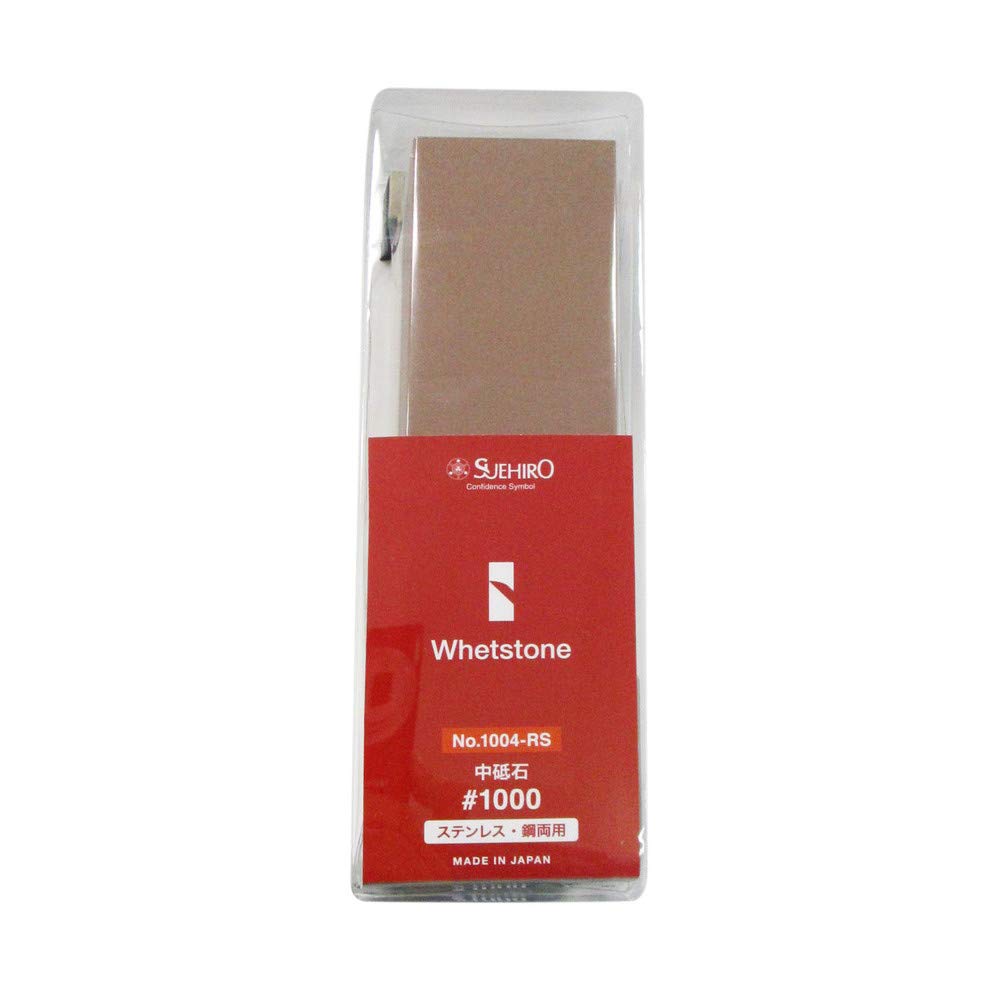 Suehiro SUEHIRO Medium Whetstone with Stand, Stainless Steel/Steel Dual-Use, WA#1000, No. 1004-RS