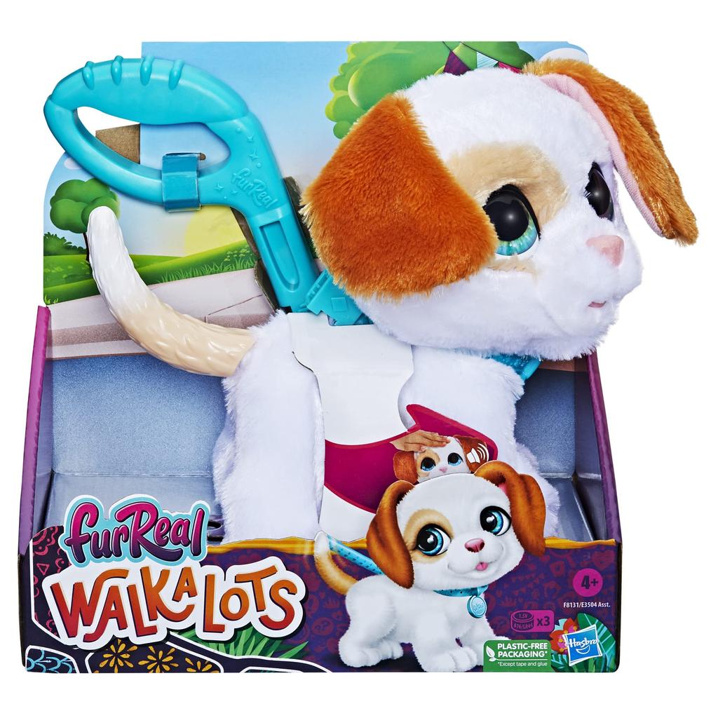 Hasbro FurReal Walking Puppy (White), an interactive pet that responds to voice and sound, for ages 4 and up (F8131), authentic product.