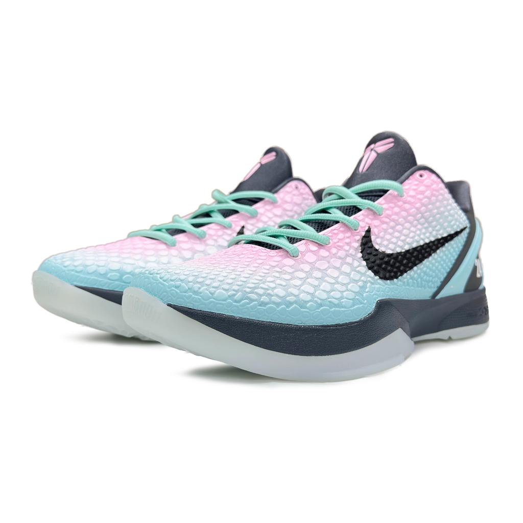 Nike Zoom Kobe 6 Basketball Shoes Men's Low Top Pink/Cyan/Black IQ3902-002(Team258-A)