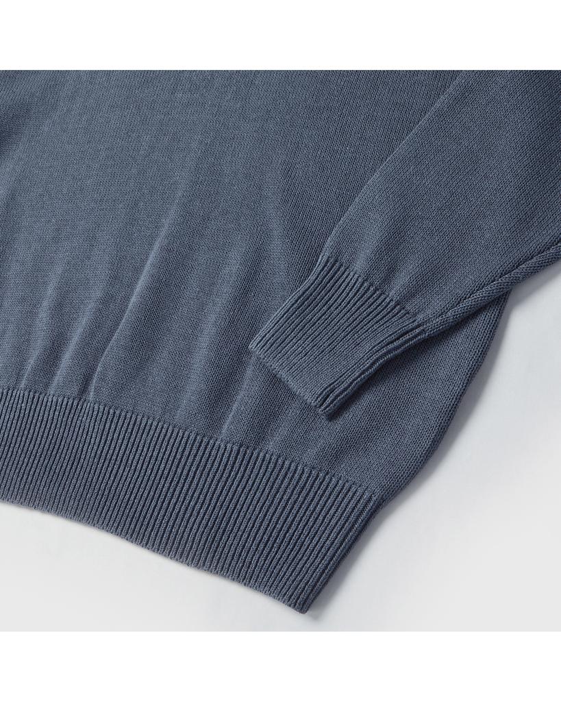 WORTHWHILE MOVEMENT Hybrid Knit Polo Shirt (Dark Blue)
