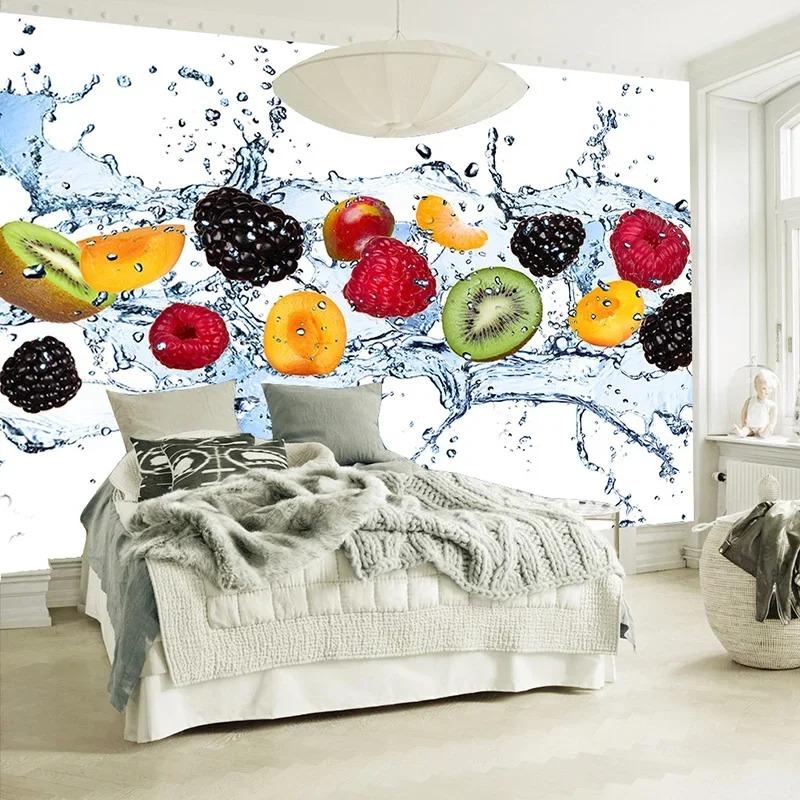 Modern Fresh Fruit Mural Wallpaper Restaurant Cafe Simple 3d Stereo Wall Mural