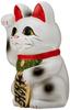 White with a Right Paw Beckoning Tokoname Maneki-neko (beckoning Cat) No. 4, Money, Ware.