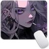Standard Mouse Pad Purple Anime Grils Gamer Cabinet Small Gaming Mousepad Travel Mouse Mat Plymouth Non-Slip Office Mousemats