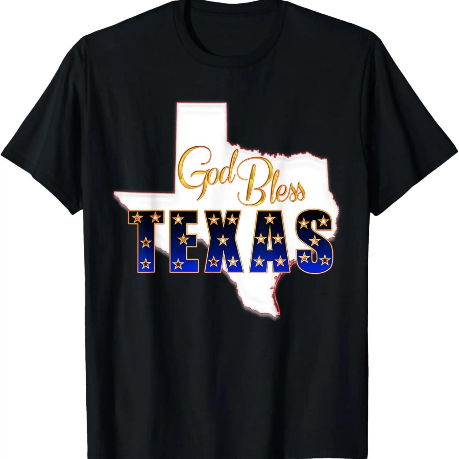 God Bless Texas T-Shirt S чёрный