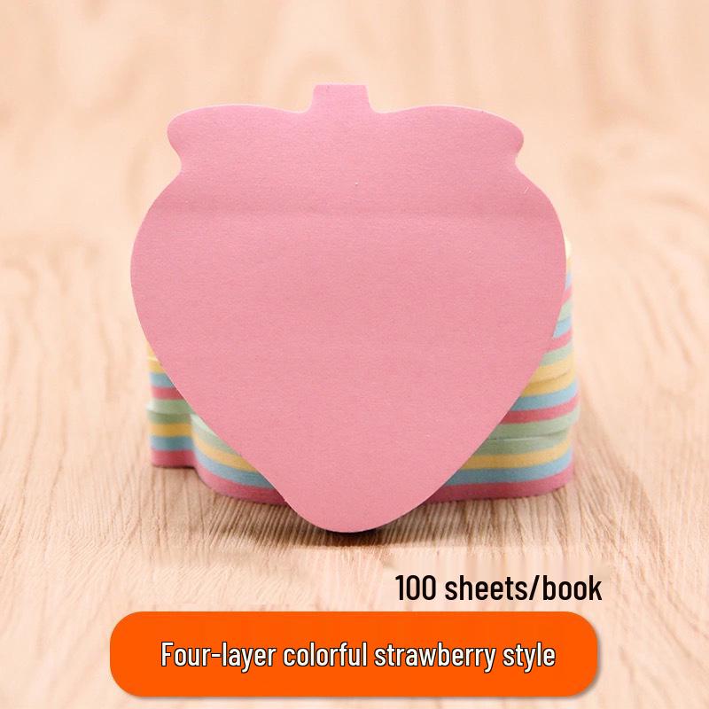 Heart-Shaped Colorful Sticky Notes for Students - Creative Index Memo Pads