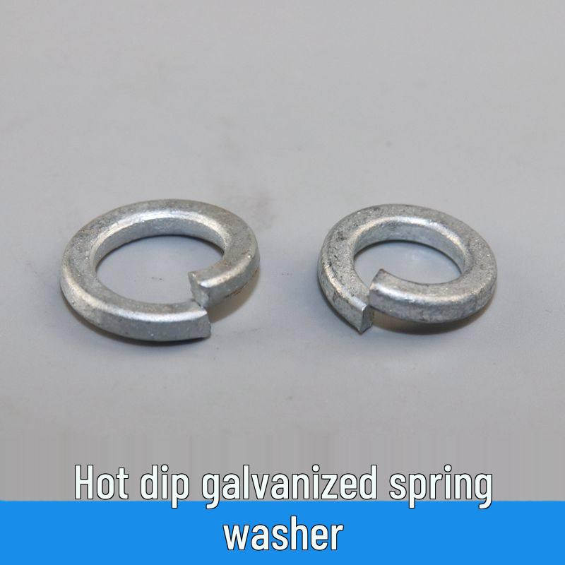 Hot-Dip Galvanized Anti-Loosening Spring Lock Washer M24 [5 lbs ≈ 125 pcs]