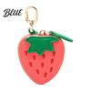 Headphone Case Pouch Faux Leather Coin Wallet Fruity Pattern Mini