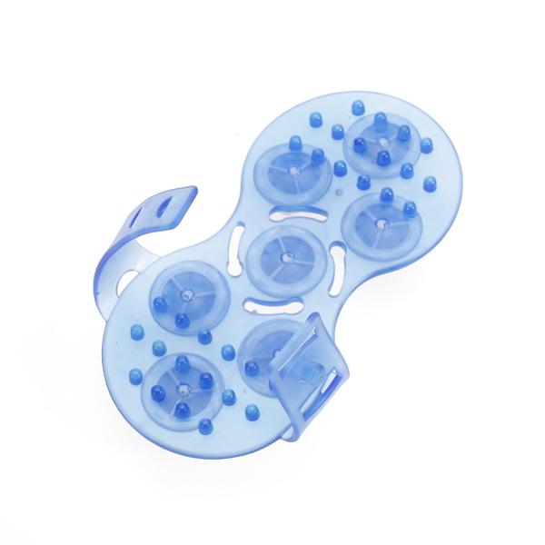 7 Roller Rolling Stainless Steel Ball Massager Glove Pain Reliever Random