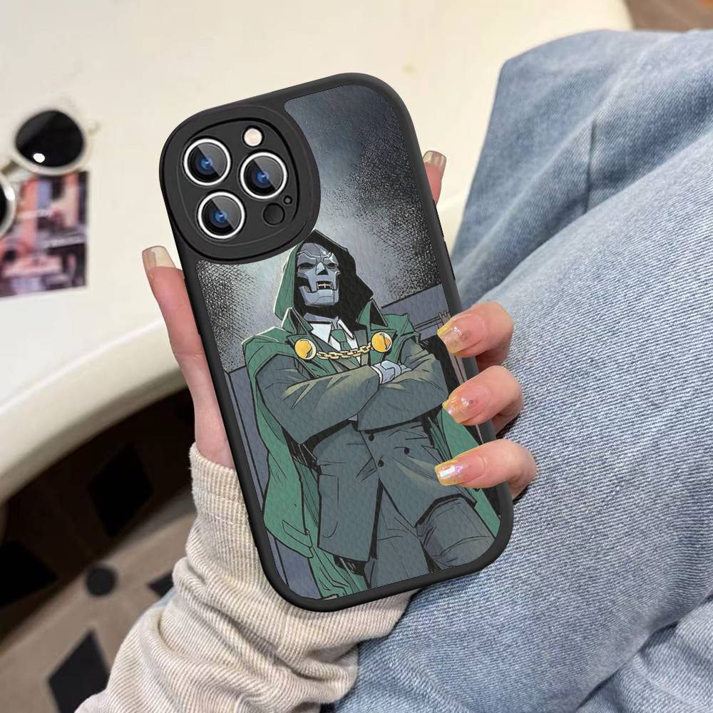 

M-MF Rapper D-DOOM Phone Case For IPhone 16 15 14 13 12 11 Pro Max Plus Leather Soft Cover iPhone 14 plus