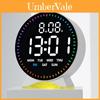 Modern Digital Alarm Clock With Led Display Night Light Weekday And Timer Functionality