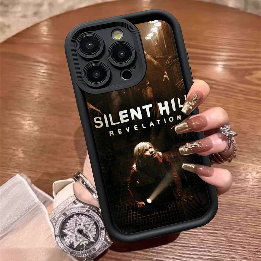 Silent H-Hill Horror Game Phone Case For IPhone 17 16 15 13 11 12 14 Pro Max Plus Silicone Cover Shell