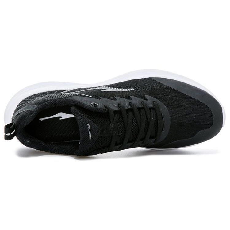 Erke Durable Low-Top Running Shoes Men Sneakers Black White 11123203139-004