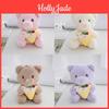 Adorable New Plush Bear Figurine Soft And Cuddly Sitting Toy For Kids Keychain