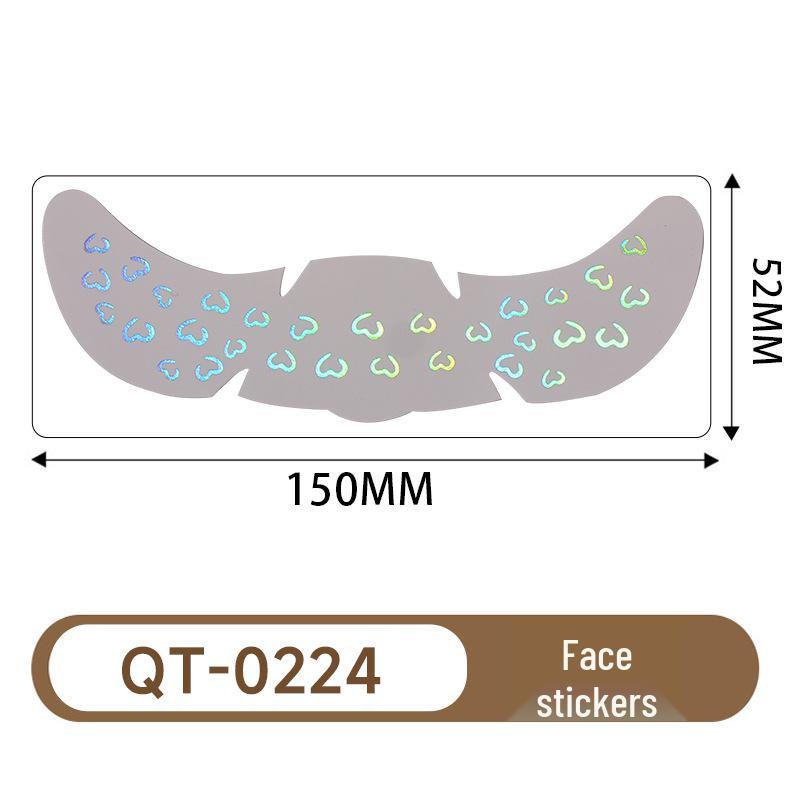 Cross Hot Stamping Tattoo Stickers: Waterproof Glitter Stars & Butterflies for Party Makeup & Stage Performance