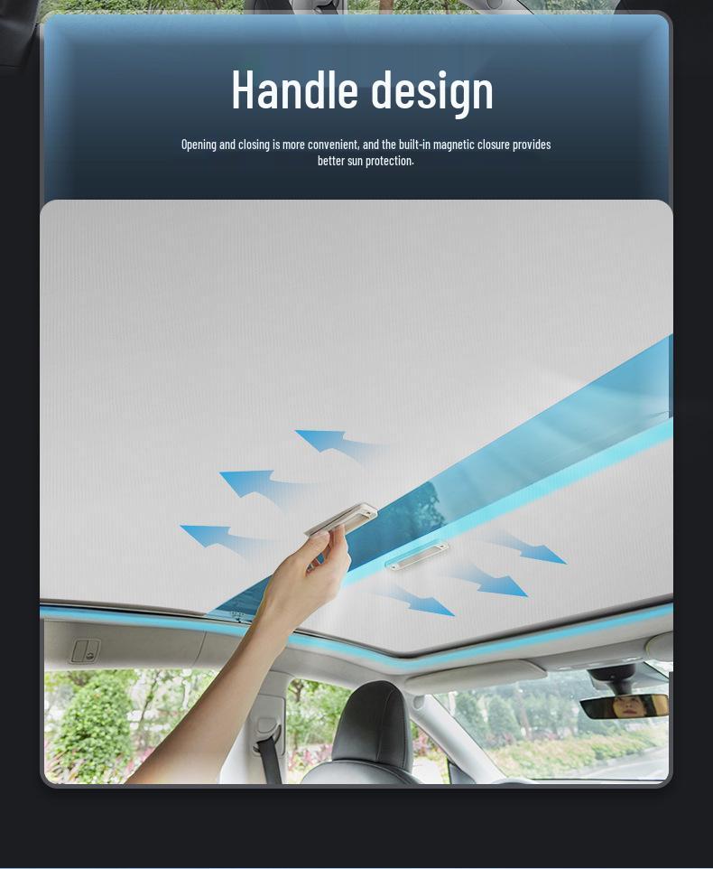 Aion Y22/Yplus Retractable Sunshade: Skylight Heat Insulation Car Roof Film