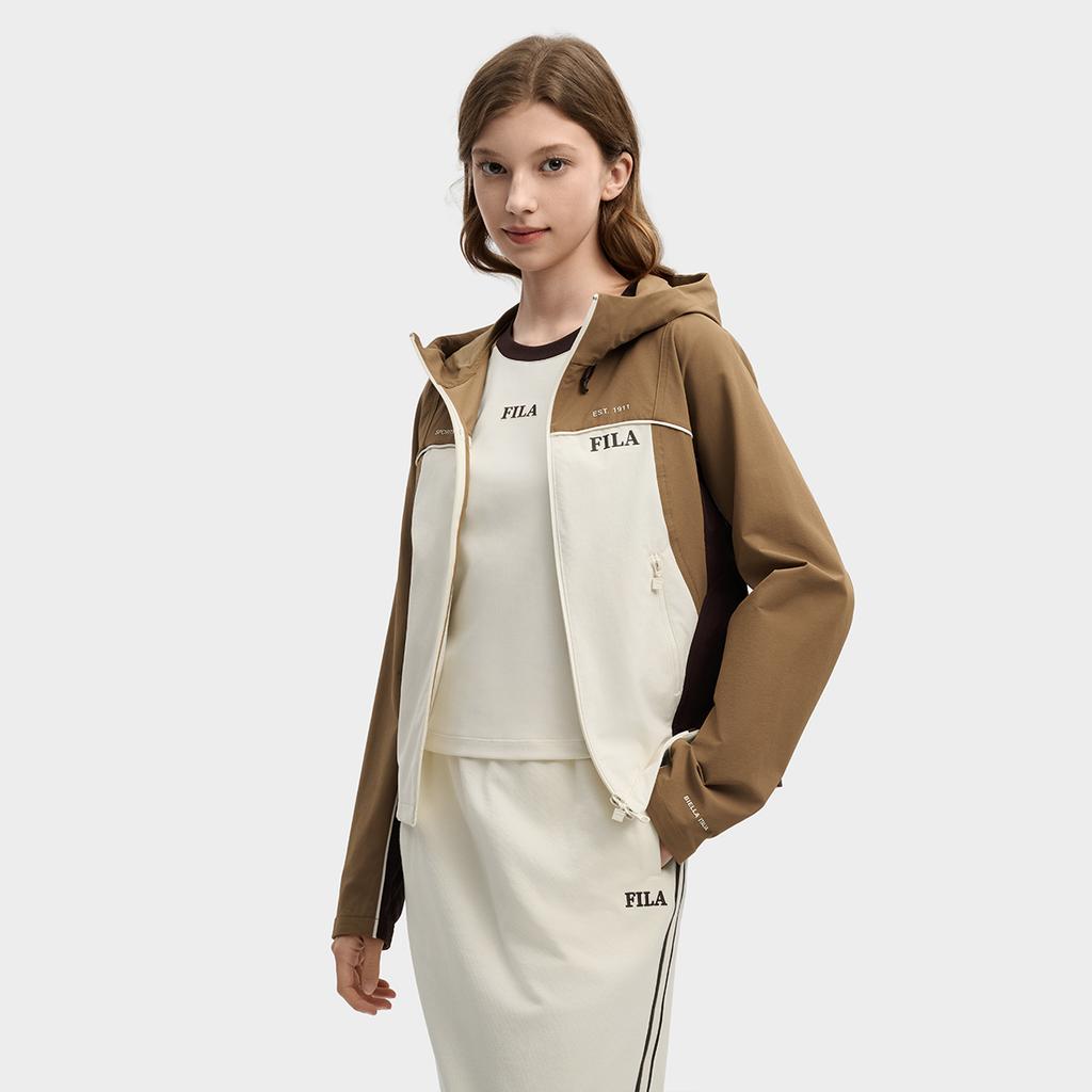 FILA Original Fashion Simple Classic Personality Trendy Retro Sports Casual Versatile Comfortable Slim Fit Short Jacket Women jackets F11W619706FBN
