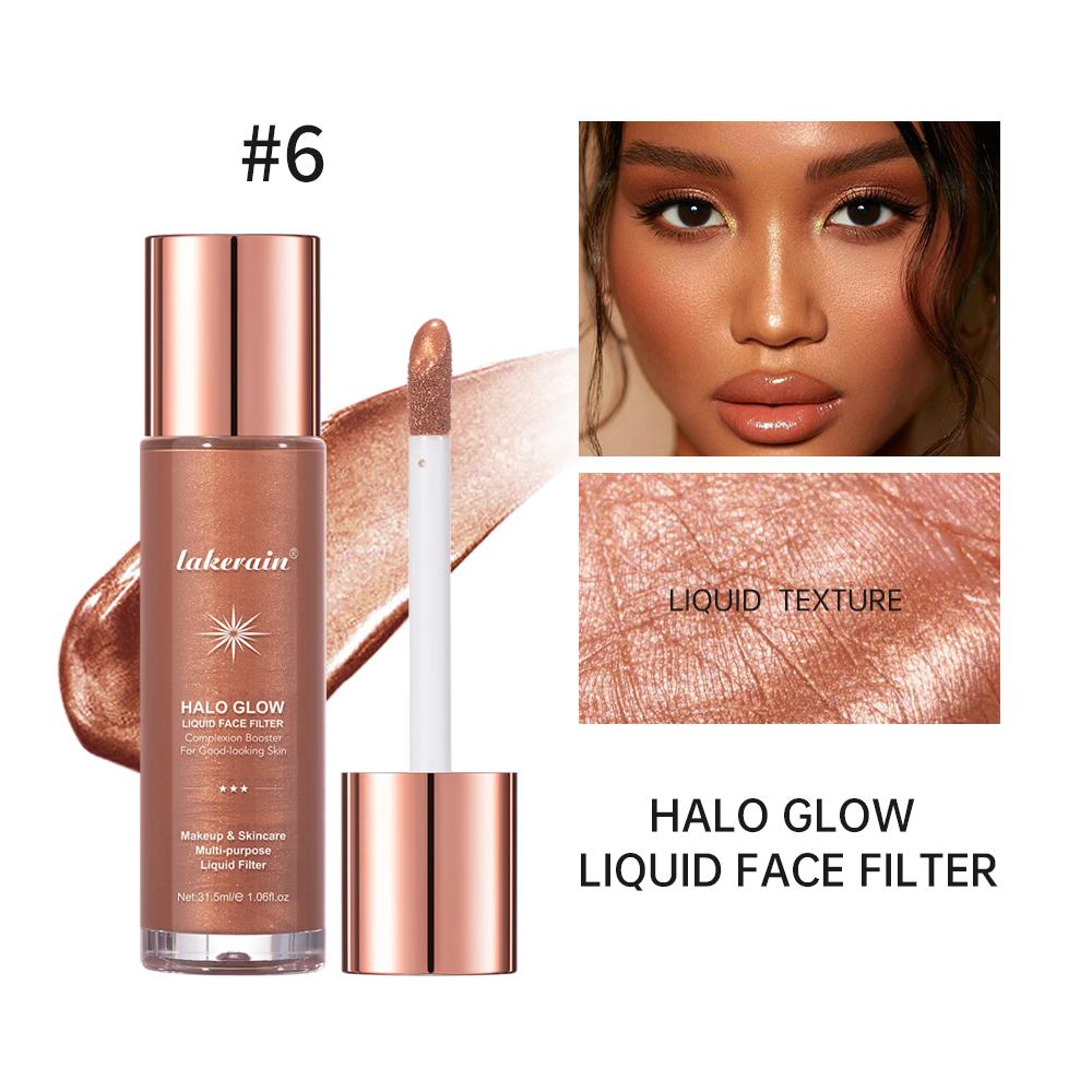 Lakerain Halo Glow Liquid Filter Complexion Booster for A Glowing Look Infused with Hyaluronic Acid Liquid Highlighter Powder