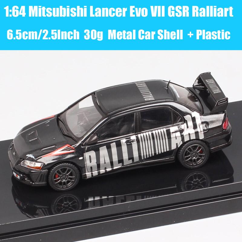 Hobby Japan 1/64 Scale Mitsubishi Lancer GSR RS Evolution EVO IX VII IV VIII Ralliart Rally Car Model Diecasts Toy Vehicles HJ64