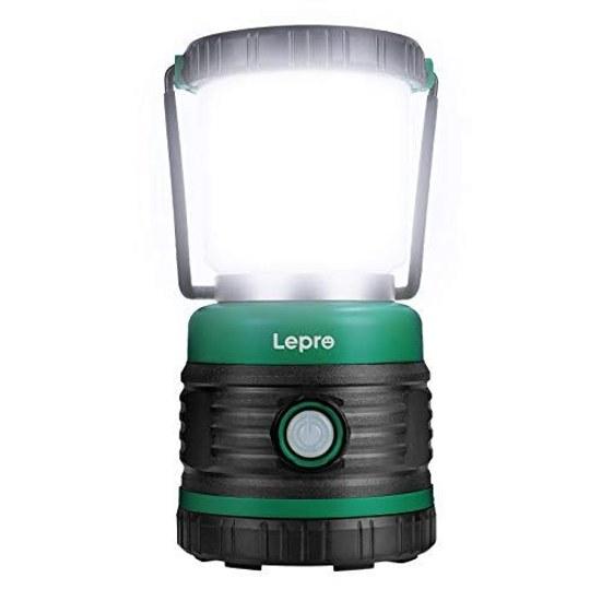 Lepro LED Lantern Camping Super High Brightness 1500 Lumens Practical Lighting 13-240 Hours Battery-operated Daylight White Bulb Color Red Switchable