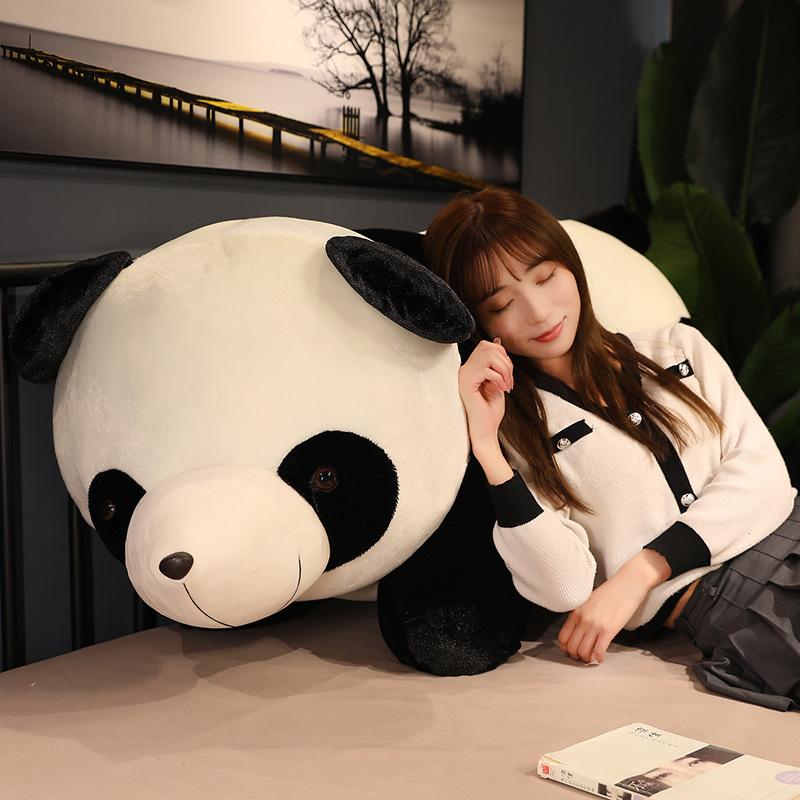 Słodka mała panda szmaciana lalka symulująca poduszkę do spania dla dzieci chłopców i dziewcząt lalki pluszowe zabawki