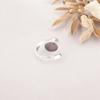 Genuine Black Rhodonite Gemstone 925 Sterling Silver Ring Jewelry For Birthday RR-53-33