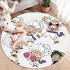 One Piece Gear Round Area Rug Carpet Rug For Living Room Bedroom Sofa Playroom Decor Nonslip Floor Mat
