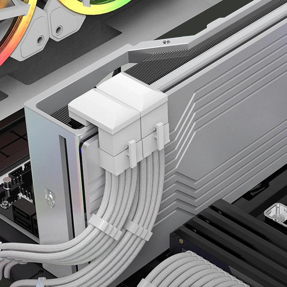 180 Degree 8 Pin Female To 8 Pin Male Adapter Desktop Computer U Shaped Angled Power Adaptor DIY Accessories for Graphics Card
