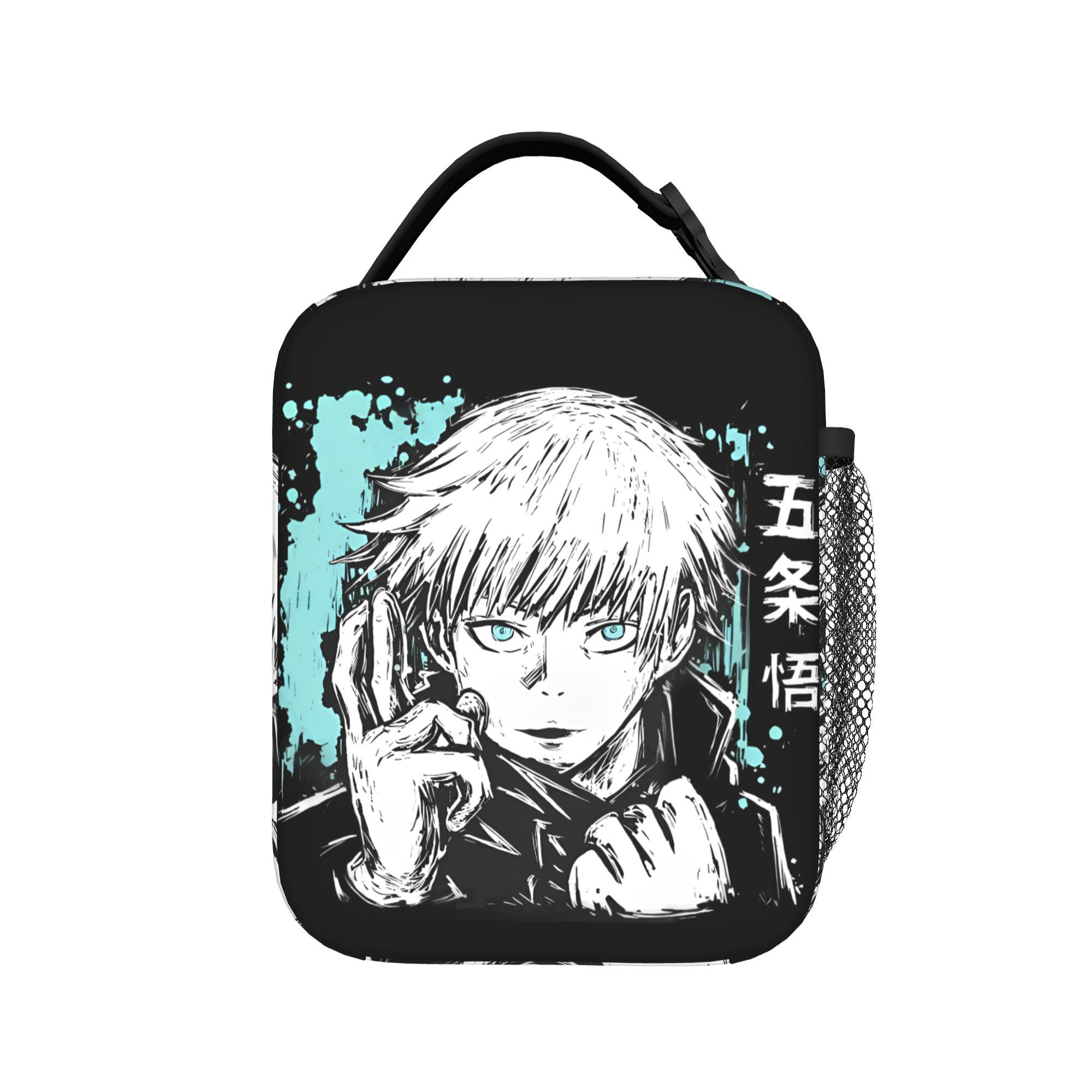 Anime Geïsoleerde Lunchtas Draagbare Jujutsu Kaisens Anime Maaltijdcontainer Thermische Tas Tote Lunchbox Voedsel Handtassen One Size