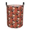 Mr. Bean Cartoon Dirty Laundry Baskets Foldable Large Waterproof Clothes Sundries Basket For Home Children's