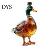 Elegante Decantador de Bourbon Pato Decantador de Whisky, Botella de Vidrio Recta con Tapón, Dispensador de Licor Novedoso de 350 ml Resistente a los Arañazos para el Hogar
