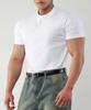 UNTAPPED STUDIO Muscle Fit 16-Count Cotton Spandex Short Sleeve Plain T-Shirt (2 Colors)