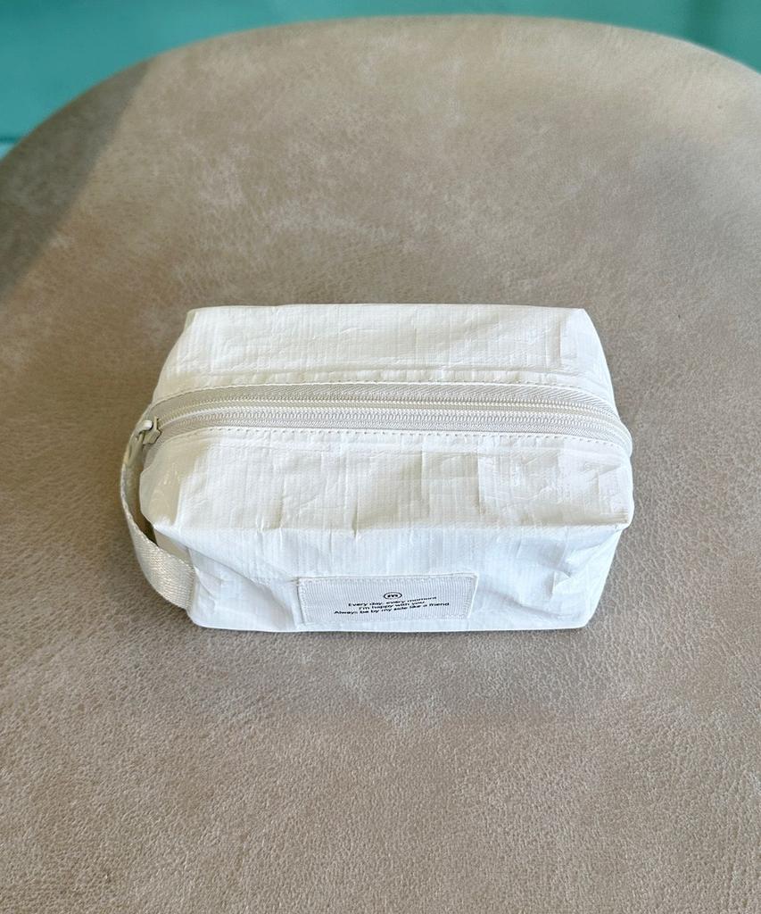 White Square Pouch