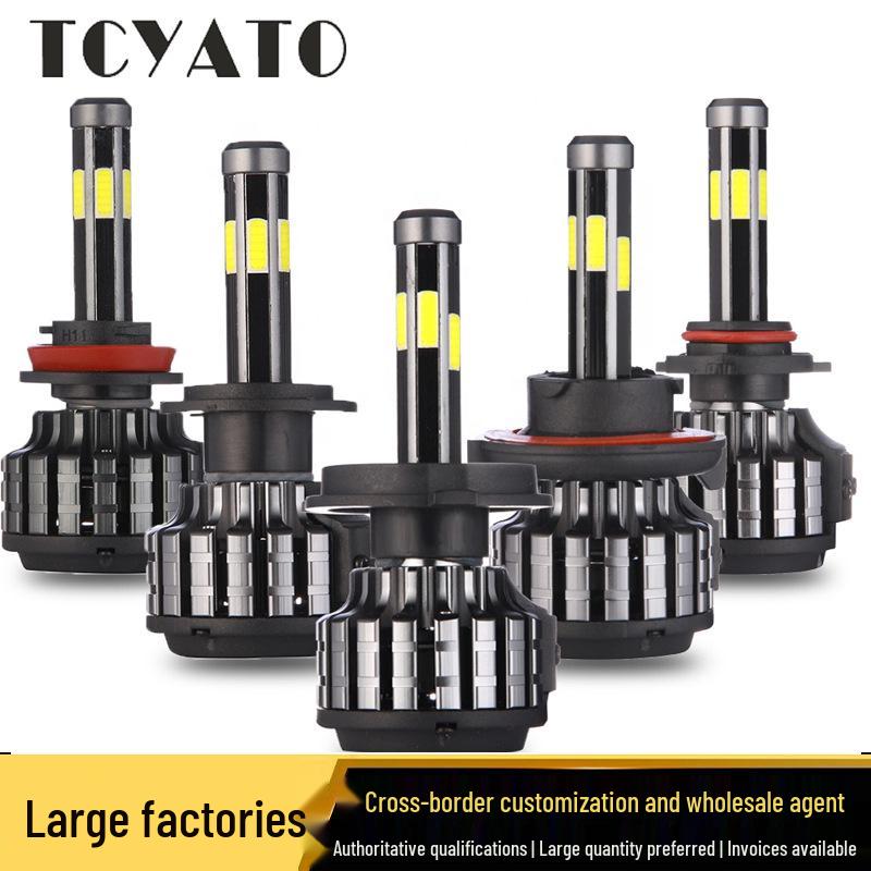 

6-Sided LED Headlight for Cars & Motorcycles: 360° Light-Emitting, High/Low Beam H11/H8/H9