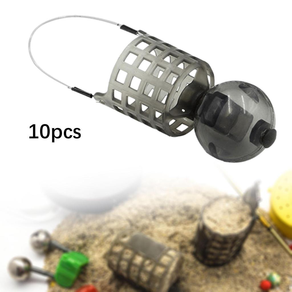 10 Pack Fishing Feeders for Carp Bait Cage Tools Container Crayfish And Minnow