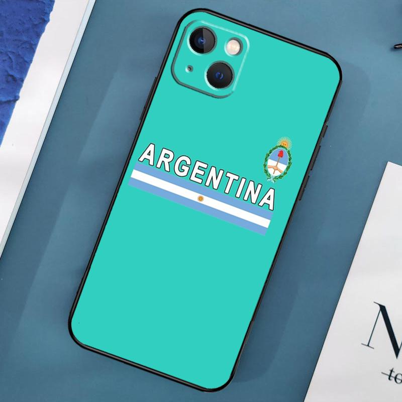 Argentine Flag Phone Case For iPhone 15 14 Pro Max 11 13 12 Mini X XR XS Max SE 2020 7 8 Plus Cover Capa