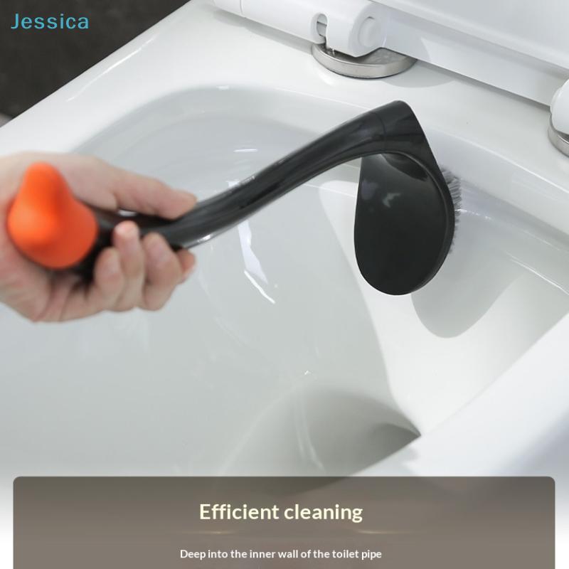 Swan-Shaped Toilet Brush With Holder - 360° No-Dead-Angle Silicone Cleaning Brush For Bathroom