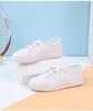 Red Dragonfly Women's Spring Flat White Leather Shoes - Versatile, Soft Sole, Shallow Cut Casual Style