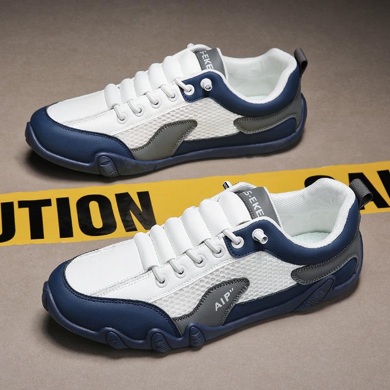 Fashion Summer Men Casual Sneaker 2025 New Breathable Comfortable Outdoor Walking Sports Shoes Fashion PU Leather Male Casual Shoes