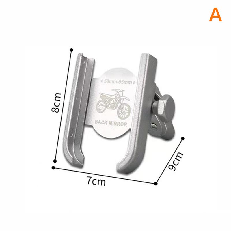 Aluminum Alloy Motorcycle Bike Mobile Phone Holder Gps Stand Holder Handlebar Phone Bracket Mounting Clip