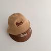 Letter Embroidery Baby Bucket Hat Breathable Thin Cotton Toddler Boy Girl Fisherman Cap Casual Travel Kids Sun Hats