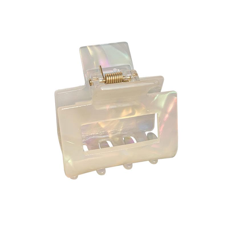 Korean Style Simple Geometric Acetate Square Hair Claw Clip
