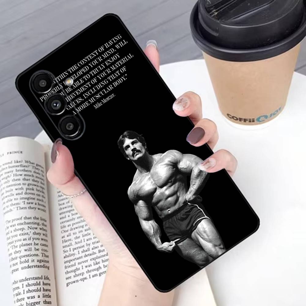 

Bodybuilding Mike mentzer Phone Case For Samsung S 25,24,23,22,30,21,10,9,Ultra,Plus,Lite,FE,4G,5G Black Soft Case Samsung S205G