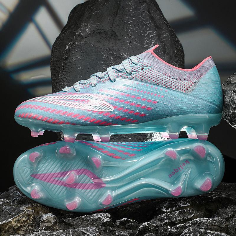 

Seamless fly-woven football shoes men s low-top youth spikes artificial turf training shoes 45