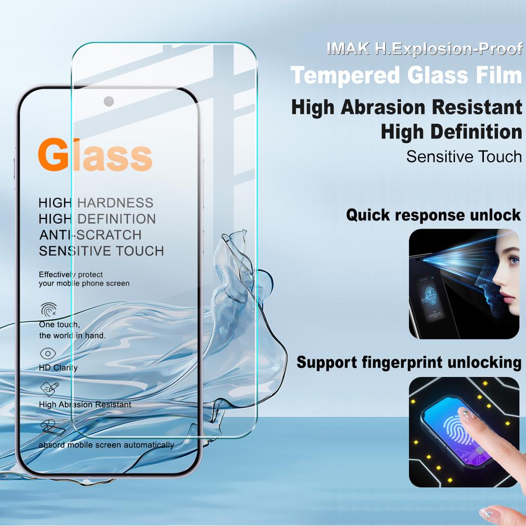 For OPPO Find X9s Pro 5G Tempered Glass IMAK H Screen Protector Film Support Fingerprint