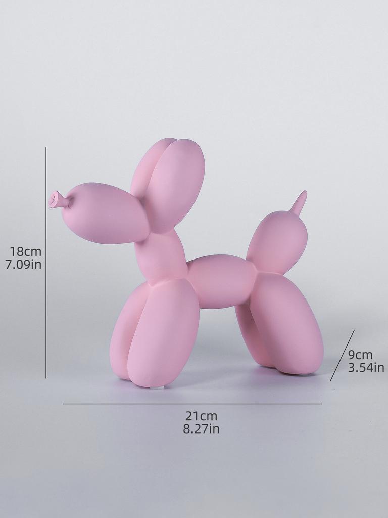 Nordic Minimalist Resin Balloon Dog Sculpture for Home Decor Bedroom Living Room and Table Decoration Trendy Decorative Figurine