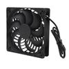 Solar Panel Fan 10W Exhaust Fan Dual Layer Metal Shell Coated Panel Long Cable Vent Fan for Greenhouse Coops RVs Pet House