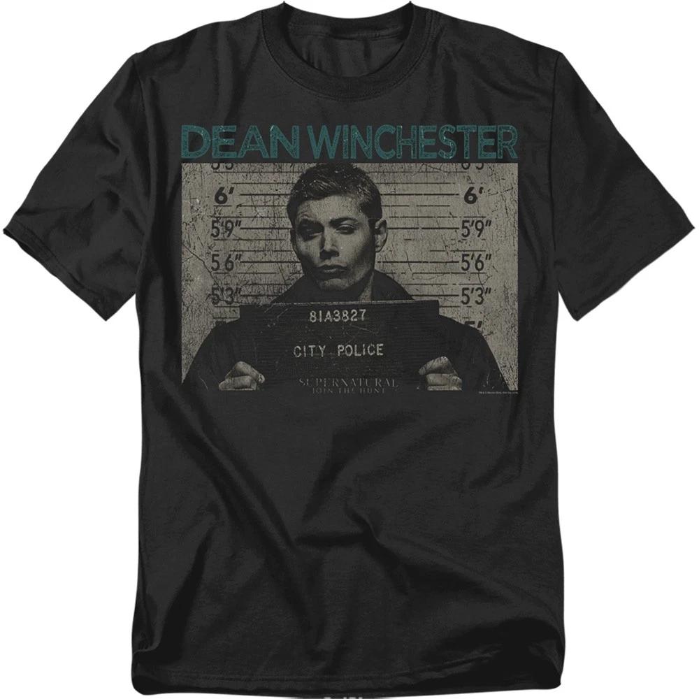 Supernatural Dean Mug Shot Adult T-Shirt XXXL