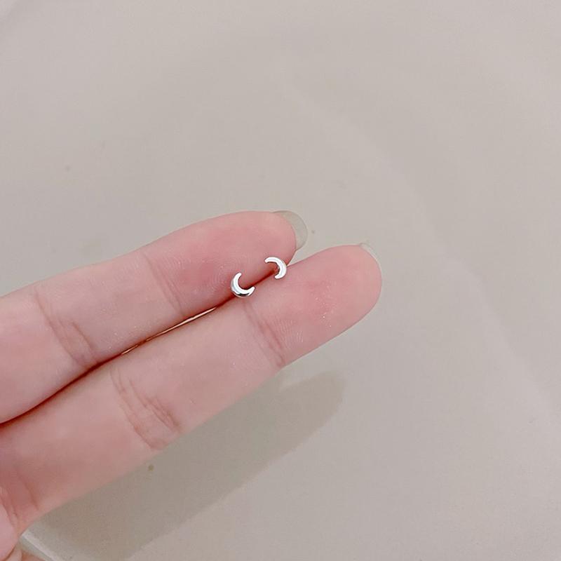 Jednoduché mini náušnice pro ženy srdíčko hvězda měsíc napichovací náušnice Party šperky